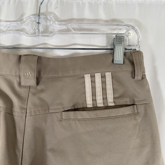 ADIDAS Pants Men's 30x27 Beige Climalite Flat Front Golf Work Lightweight - Picture 10 of 10